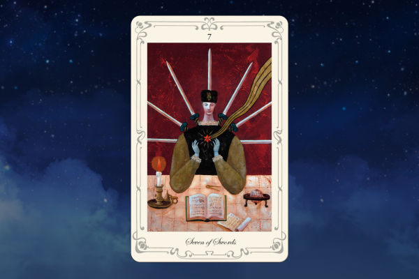 [타로카드 속 상징과 의미] 60. Seven of Swords 검7