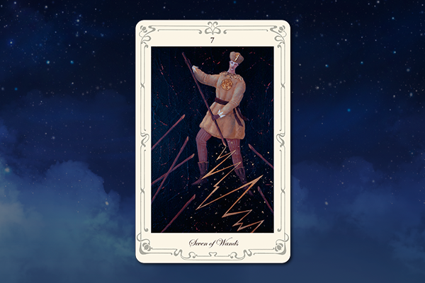 [타로카드 속 상징과 의미] 32. Seven of Wands 지팡이7