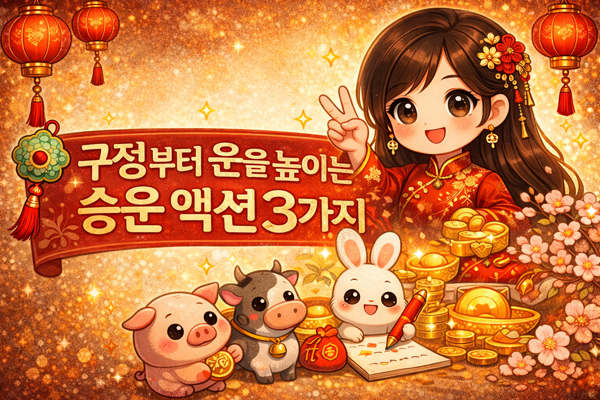구정부터 운을 높이는 승운 액션 3가지