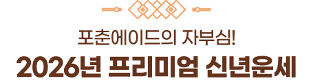 포춘에이드의 자부심! 2026년 프리미엄 신년운세